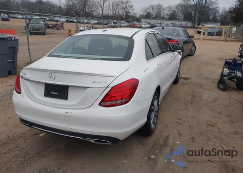 2015 Mercedes-Benz C 300 4Matic from USA, damaged, VIN 55SWF4KBXFU041498